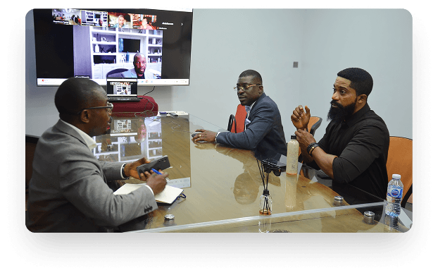 Vibranium Valley team meeting at the Ikeja Lagos hub
